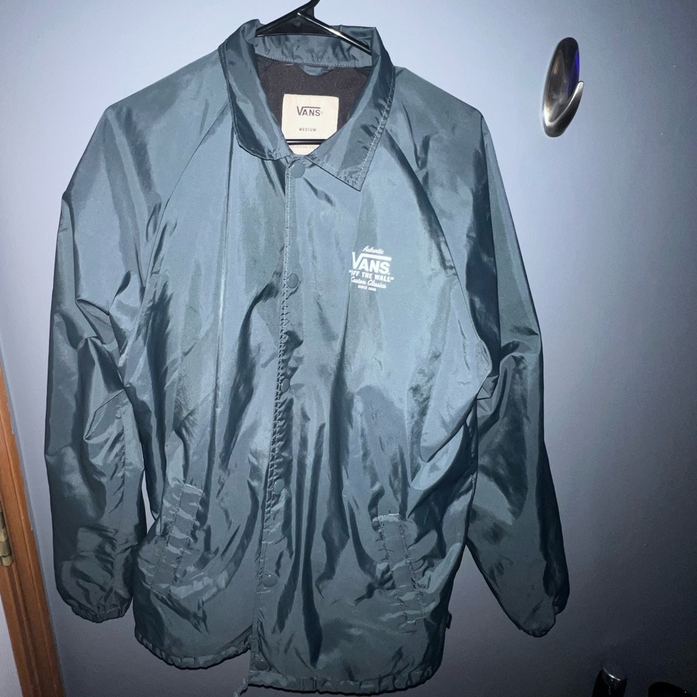 Army Green Vans Button Down Jacket